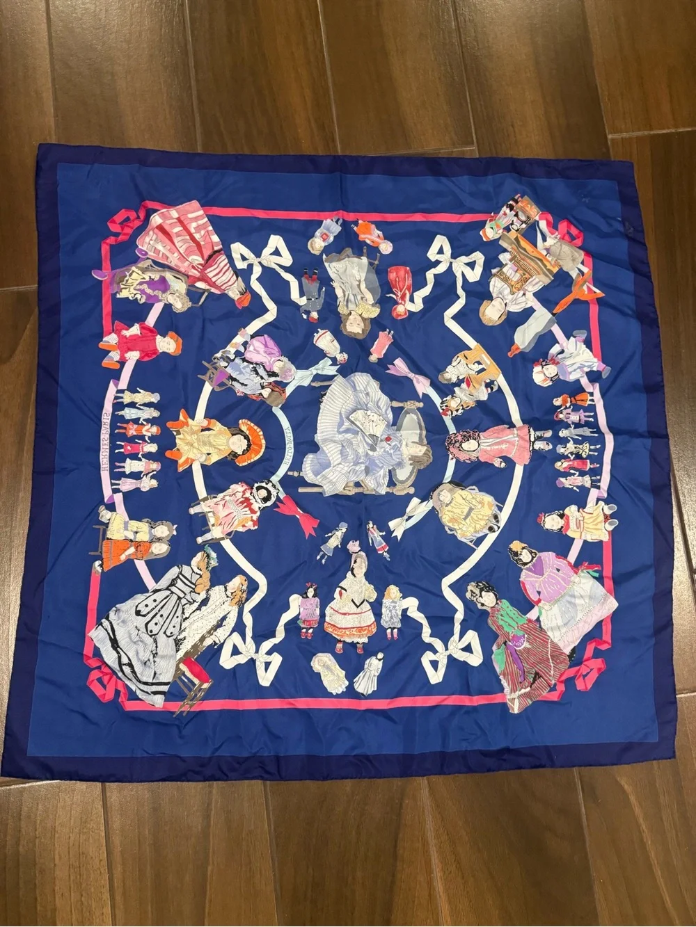 Vintage Hello Dolly Silk Hermes Scarf - Picture 2 of 7